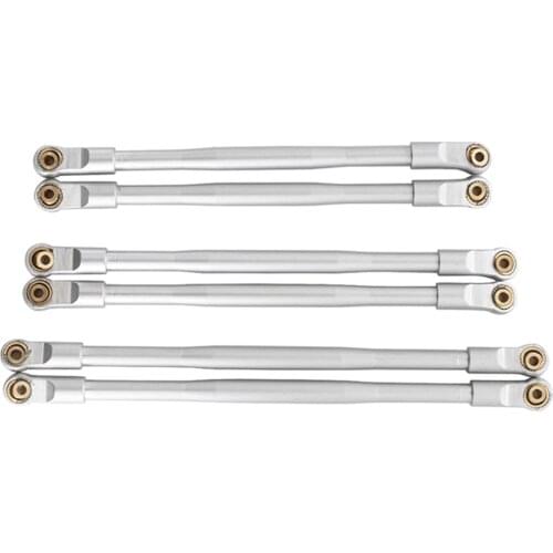 6pcs/set Metal Pull Rod Suspension Link Rod for 1/10 Axial RBX10 RC Crawler Car Upgrade Parts
