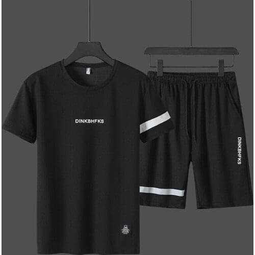 Mens New Mens Training Pullover Tailoring T-shirt Shorts Casual Mens Sportswear 2020
