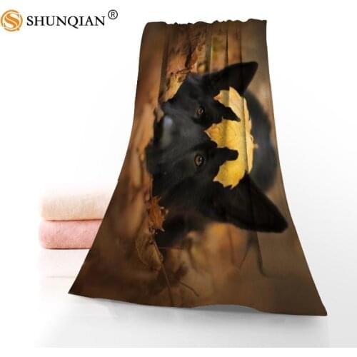 Customize Your Partner German Shepherd Dog35x75cm Daily Exercise Fitness Fast Dry Face Microfiber Towel