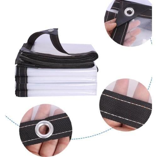 Clear Poly Tarp Transparent Outdoor Plant Cover garden Rainproof Tarpaulin antifreeze film For Protecting Greenhouse Plant 2020