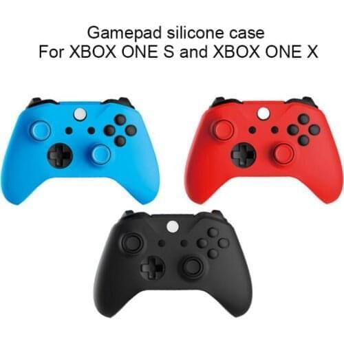 Controller Silicone Case for Xbox One Slim Soft Silicone Sleeve with Rocker Height Increase Cap Game Controller Cover