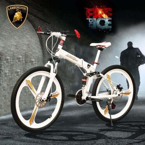 Folding Bicycle Variable-Speed Sports Cycling Mountain Bike Foldable Off-road Road Bicycle Adult Men Racing Ride