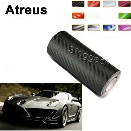 Atreus 10color 30*127cm Car-styling Carbon Fiber Sticker For Lexus Honda Civic Opel astra h j Mazda 3 6 Kia Rio Ceed Volvo Lada