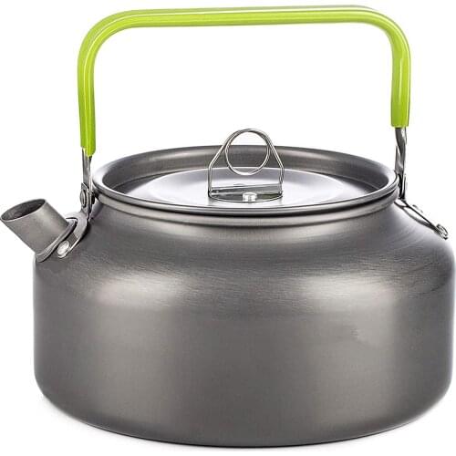 0.8L Portable Water Kettle Outdoor Camping Teapot Coffee Pot Aluminum Alloy Tea Kettle Hiking Picnic
