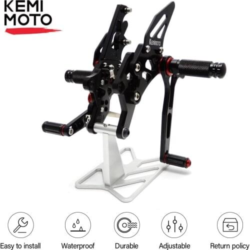 Rearset For Yamaha R25 R3 MT25 MT03 2014-2020 CNC Adjustable Rear Set Footrest Foot Pegs YZF-R3 YZF-R25 MT-03 MT-25 MT 03 MT 25