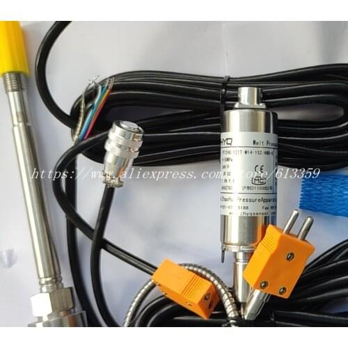 ZHYQ PT124G-121T-50Mpa-M22-K Flexible Melt Pressure Transducer Output 2 mV/V indicator N60/N50/N10