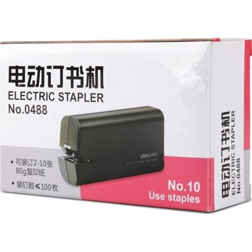 0488 Automatic High Quality Desktop Electric Stapler School Office Stapler Book Sewer use NO.10 Staples
