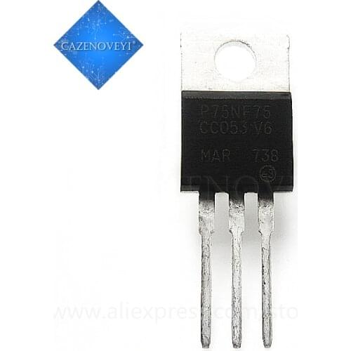 10pcs/lot STP75NF75 P75NF75 75NF75 TO-220 In Stock