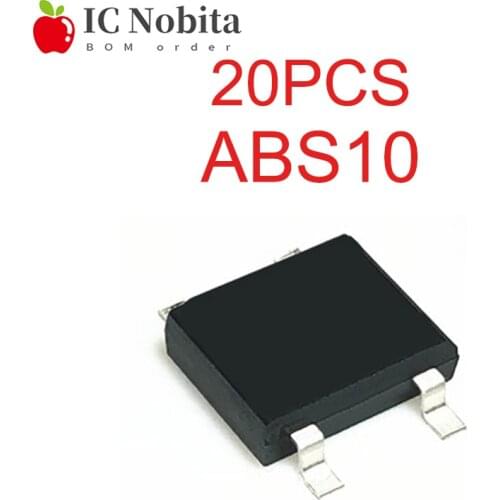 20PCS ABS10 SOP4 ABS10S SOP SMD 1A 1000V Bridge Rectifier IC New
