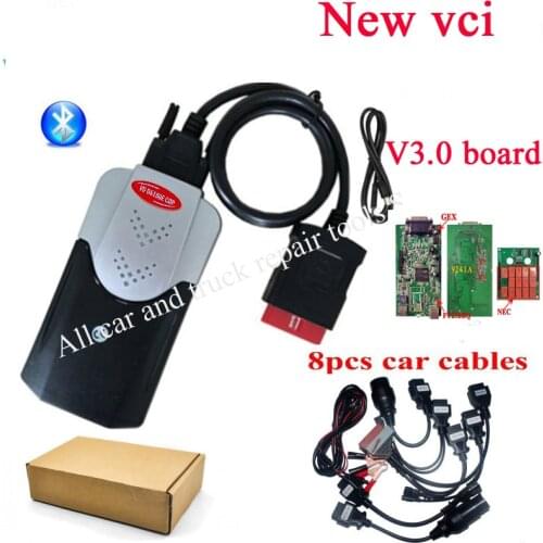 2021 Best V3.0 PCB N-E-C relays real 9241 chip VD 2017.R3 keygen diagnostic tool for delphis car truck Obd2 Scanner