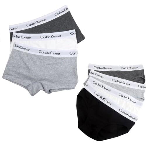 3pcs Pack Boyshorts Cotton Underwear for Women Shorts Solid Color Boxers Briefs Panties Wide-Band Simple Large Size Black Gray