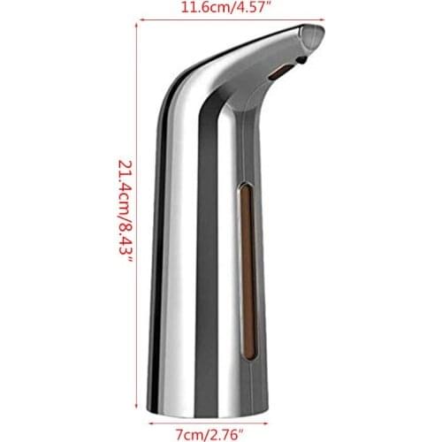 400ML Automatic Liquid Soap Dispenser IR Sensor Touchless Sanitizer for Kitchen M4YD
