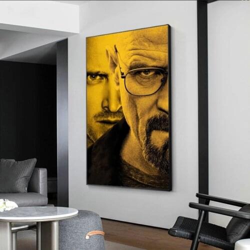 Classic Movie Breaking Bad Portrait Canvas Painting Abstract Modern Poster and Print Wall Art Picture for Living Room Home Decor