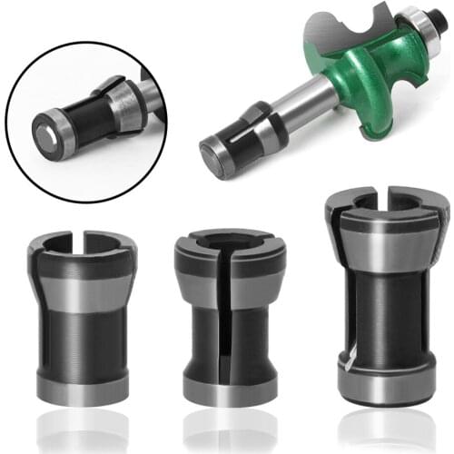 3 size collets 6.35mm 8mm 6mm collet chuck Engraving Trimming machine Electric Milling Cutter Router Tools