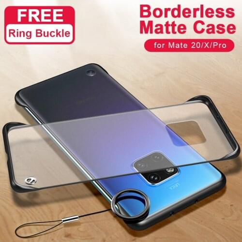 Mate 20 Pro Case Frameless Ring Transparent slim Shockproof Bumper Back Cover For Huawei Mate 20 Pro Case for Mate 20 X Coque