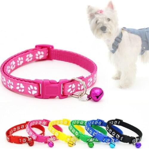 Colorul Pet Supplies Cat Collar With Bell Adjustable Buckle Collar Cat Nylon Necklace Pet Accessories Collar Small Dog Chihuahua