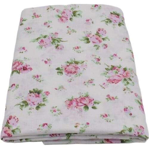 Printed Twill Cotton Fabric For Sewing Floral Tissue Baby Bedding Sheets Sleepwear Children Dress Skirt Material
