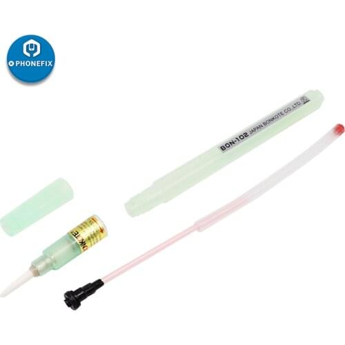 Soldering Flux Pen Bon-102 Solder Paste Flux with Brush Tip PCB Soldering Pen 7ml Capacity No-clean Rosin Welding Flux