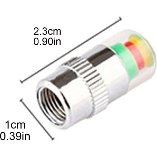50LC 4pcs Car Tire Pressure Gauge Indicator Alert Monitoring Valves Cap Sensor Tyre Pressure Monitor