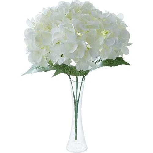 Artificial Flowers Large Hydrangea Full Silk Hydrangea Flowers for Wedding Party Baby Show Decor 2 Bunch garden decoration