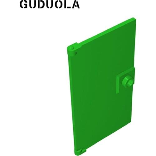 Guduola Building Block Door for Frame 1x4x6 with Stud Handle 60616 Frames Windows Walls MOC Build Educational Toys 10pcs/LOT