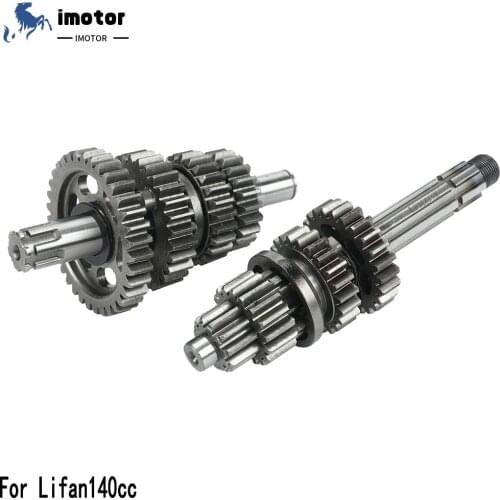 LF140 Engine Transmission Gear Box Main Counter Shaft Kit For Lifan 140cc 1P55FMJ Horizontal Kick Starter Engine Dirt Pit Bikes