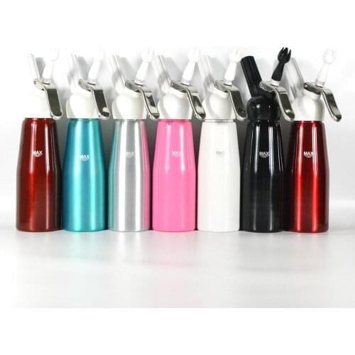 Colorful 500ML Artisan Whipped Cream Dispenser, Cream Whipper with 3 Decorating Nozzles(230)