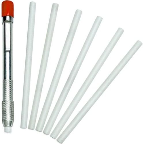 Round Soapstone Holder With 7 Round Professional Quality Soapstone Pens For Welding And Welders Promotion