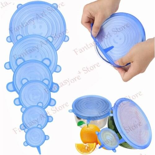 Reusable Elastic Lid, Fresh Silicone Sleeve, Dustproof and Leak-proof Food Bowl, Universal Pot Lid Kitchen Accessory Tool