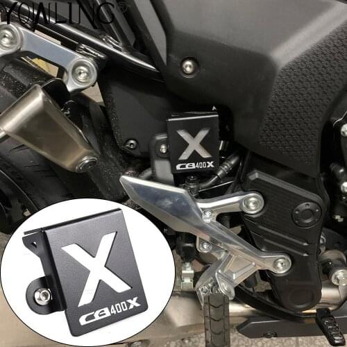 Motorcycle Rear Brake Fluid Reservoir Cover Protective Gurad FOR Honda CB400X CB400F CB500X CBR500R CB500F CB CBR 400 500 X F R