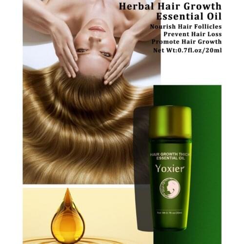 Natural Herbal Hair Growth Essential Oil Hair Care Prevent Hair Loss Shampoo Thick Fast Repair Growing Treatment Liquid TSLM2