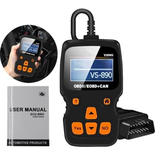 None Reading Card Portable Car Fault OBD2 Diagnostic Scanner Multi-language Supports for VS890S Car Code Reader
