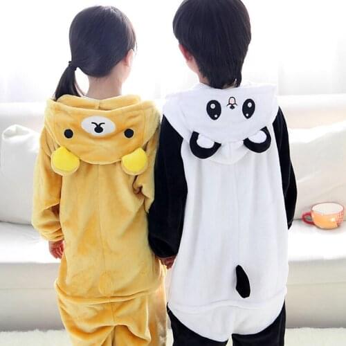 Animal Anime New Panda Cute Cosplay Costume Pajamas halloween Unisex Boy Girl Children Pyjama Onesie Kids Pijama