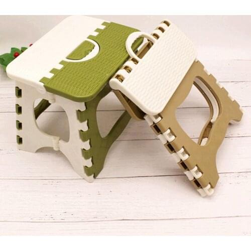 Plastic Folding Step Stool Foldable Portable Outdoor Thickening Bench Home Chair