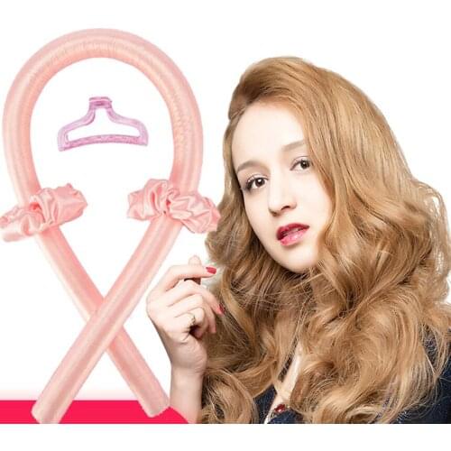 Heatless Curling Rod Silk Ribbon Lazy Curler Hair Rollers Sleeping Soft Wave Formers No Heat Curls Ribbon Hair Curlers Styling