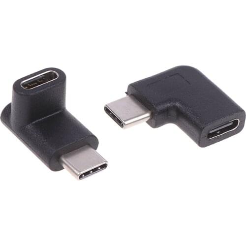 Right Angle 90 Degree USB 3.1 Type C Male To Female USB-C Converter Adapter