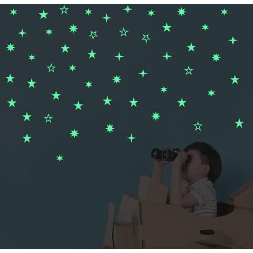 Luminous Hollow Stars Meteor Sun Wall Sticker For Toilet Switch Baby Rooms Glow in the Dark Peel & Stick Removable Art Wallpaper