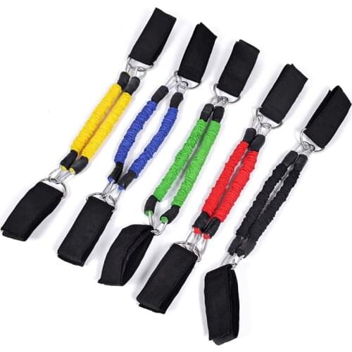 Gym Fitness Latex Rubber Pull Rope Resistance Band Elastic Strap Leg Muscle Strength Stretch Expander Taekwondo Training Machine