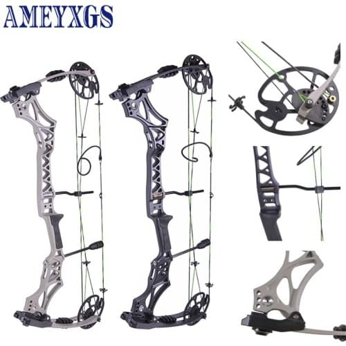 1pc 30-70lbs Archery Compound Bow Adjustable Lightweight and Precise Magnesium Alloy Handle Fishing Shooting Hunting Accessories