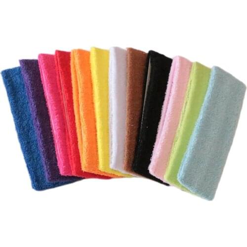 1PCS Sport Cotton Headband Sweatband Yoga Gym Stretch Headbands for Women Men Girl Elastic Sweat Bands Sports Safety