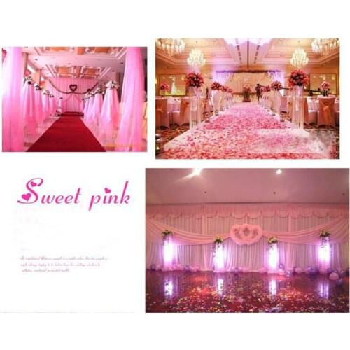 48CM x 45m Yarn Tulle Roll Sheer Crystal Organza Fabric Birthday Event Party Supplies for Wedding Decoration