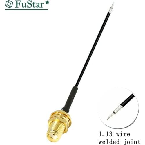 5P SMA External Screw Inner Hole SMA Female Connector 10cm 20cm RG178 Pigtail Cable SMA to 1.13 line welding head WiFi Cable Hot