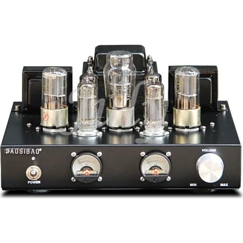 6n8p pushes 6p1 class A single-ended parallel connection, pure bile tube rectifier, manual scaffolding tube power amplifier