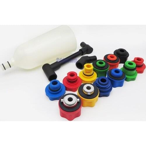 Free shipping!!!Professional Universal Automotive 15PCS Car Engine Oil Filler / Adaptor Set Fast Oil Filling