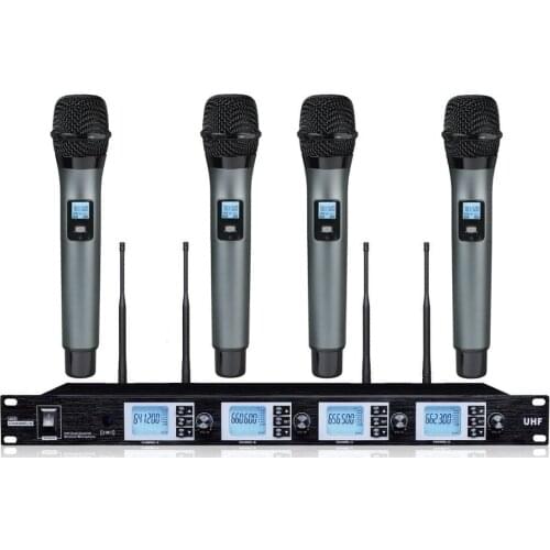 Bolymic UHF Wireless Vocal Microphone Professional 4 channels PLL cordless wireless microphone microfone system