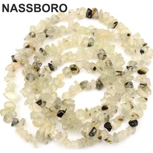 Natural Crystal Stone Beads Quartz Irregular Gravel Stone Beads Chips Beads Jewelry Bracelet Making DIY 88cm Strand Size 5~8mm