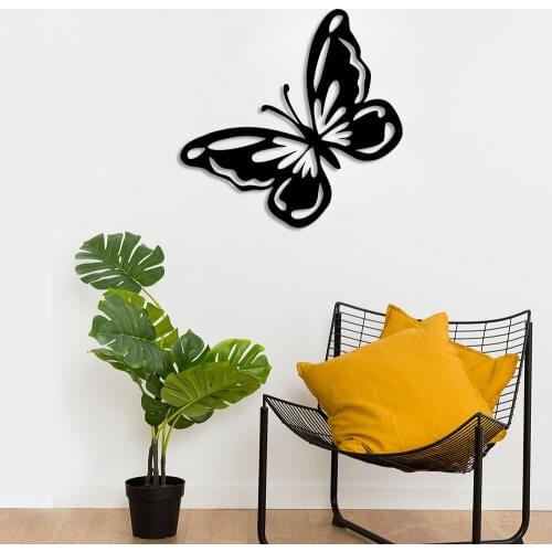 Butterfly Wall to the Flitting Left Room Home Accessory Wooden Table 50x48cm