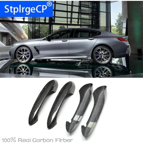 For BMW 8 series G14 G15 G16 M850i 840i 2018 2019 2020 High Quality Carbon Fiber Door Handle protection cover Trims Fits