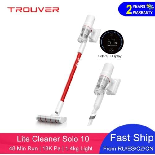 Xiomi Youpin TROUVER SOLO 10 Light Handheld Wireless Vacuum Cleaner LED Display Carpet Dust Collector Sweep Made by Dreame