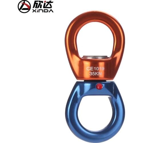 Xinda 35KN Rock Climbing Kit Rotational Rope Swivel Connector Mountaineering Buckleg Rock Climbing Rope For Climbing